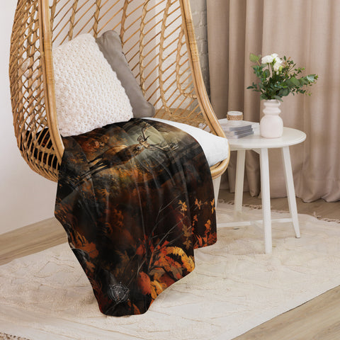Elk Spirit Animal Sherpa Blanket