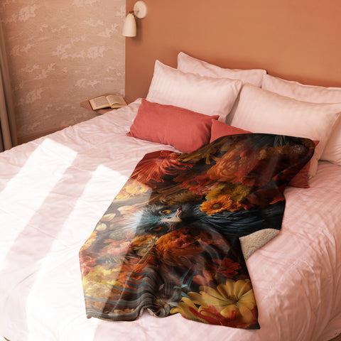 Emu Spirit Animal Sherpa blanket