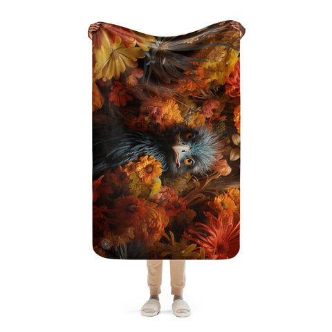 Emu Spirit Animal Sherpa blanket