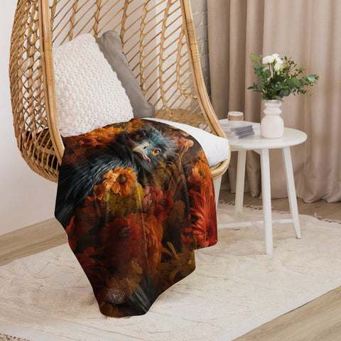 Emu Spirit Animal Sherpa blanket