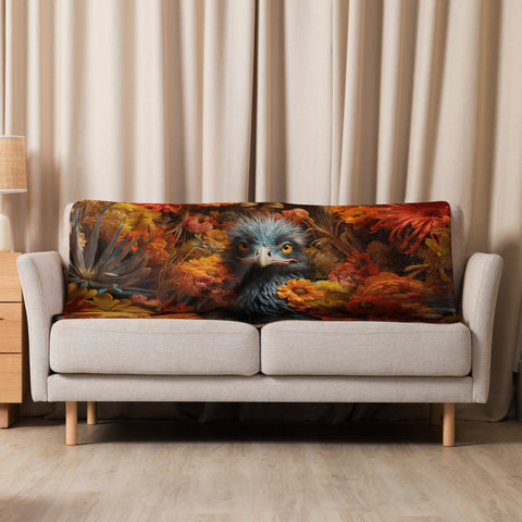 Emu Spirit Animal Sherpa blanket