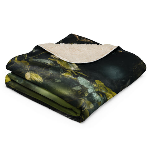 Gorilla Spirit Animal Sherpa Blanket