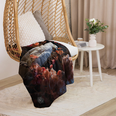 Hawk Spirit Animal Sherpa Blanket