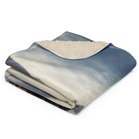Horse Spirit Animal Sherpa Blanket
