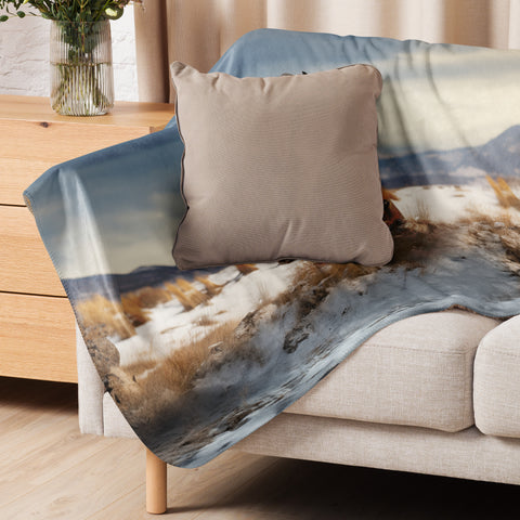 Horse Spirit Animal Sherpa Blanket