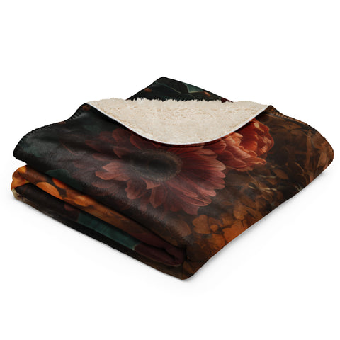 Hyena Spirit Animal Sherpa Blanket
