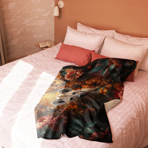 Hyena Spirit Animal Sherpa Blanket