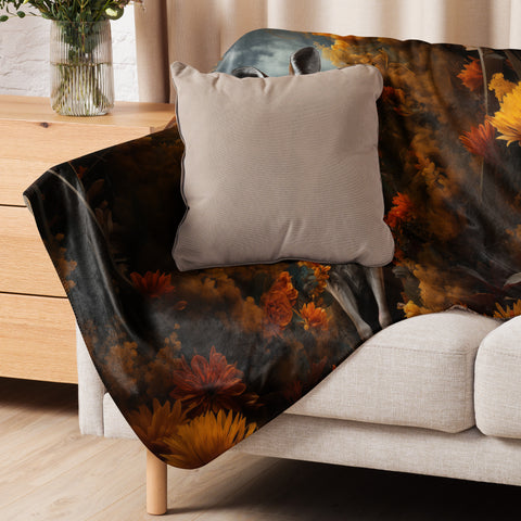 Kangaroo Spirit Animal Sherpa Blanket