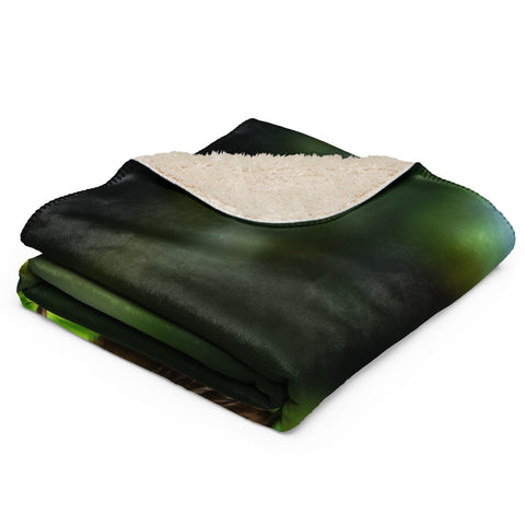 Kiwi Bird Spirit Animal Sherpa Blanket