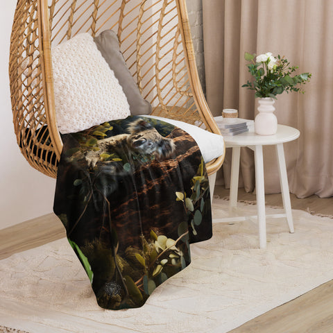 Koala Spirit Animal Sherpa Blanket