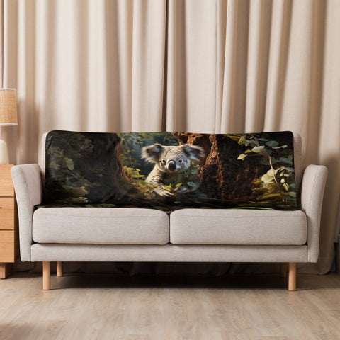 Koala Spirit Animal Sherpa Blanket