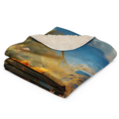 Komodo Dragon Spirit Animal Sherpa Blanket
