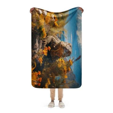 Komodo Dragon Spirit Animal Sherpa Blanket