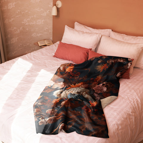 Kookaburra Spirit Animal Sherpa Blanket