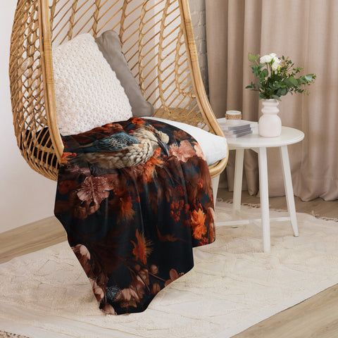 Kookaburra Spirit Animal Sherpa Blanket