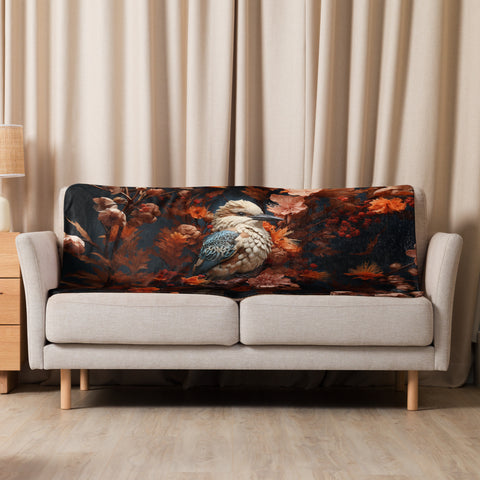 Kookaburra Spirit Animal Sherpa Blanket