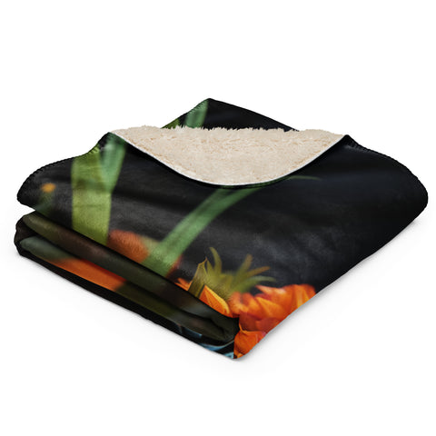 Lizard Spirit Animal Sherpa Blanket