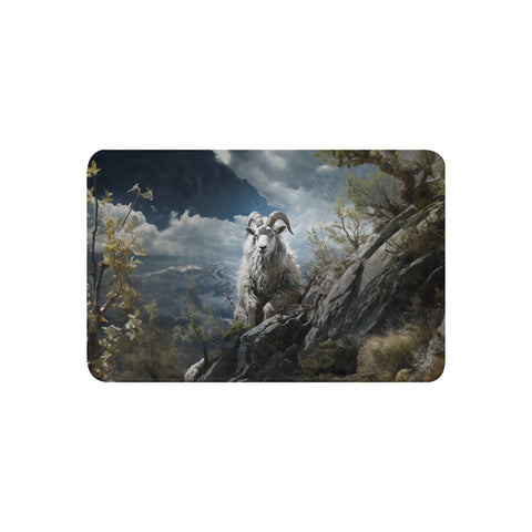 Mountain Goat Spirit Animal Sherpa Blanket