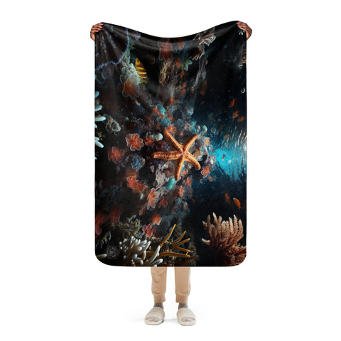 Starfish Spirit Animal Sherpa Blanket