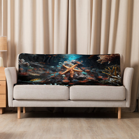 Starfish Spirit Animal Sherpa Blanket