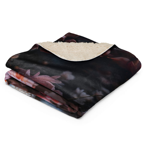 Swan Spirit Animal Sherpa Blanket