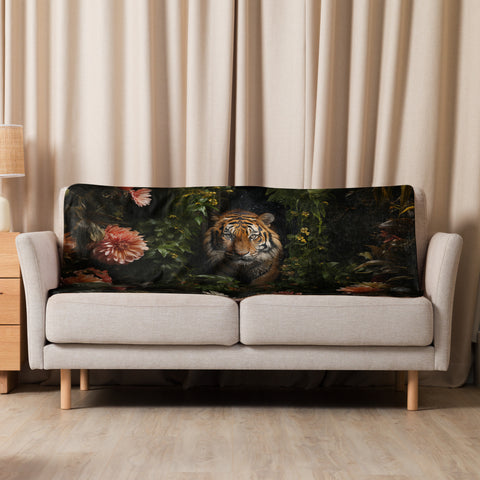 Tiger Spirit Animal Sherpa Blanket