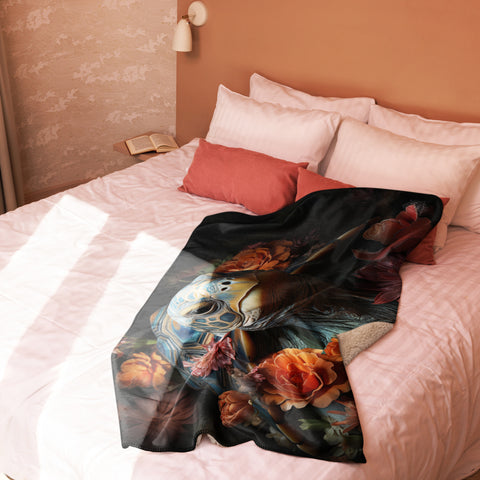 Tortoise Spirit Animal Sherpa Blanket