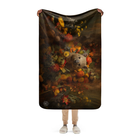 Wombat Spirit Animal Sherpa Blanket
