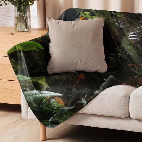 Alligator Spirit Animal Sherpa Blanket