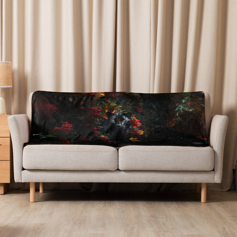 Panther Spirit Animal Sherpa Blanket