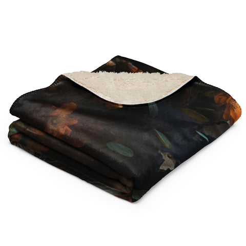 Raccoon Spirit Animal Sherpa Blanket