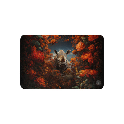 Rhinoceros Spirit Animal Sherpa Blanket