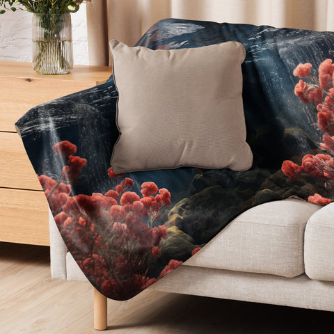 Salmon Spirit Animal Sherpa Blanket