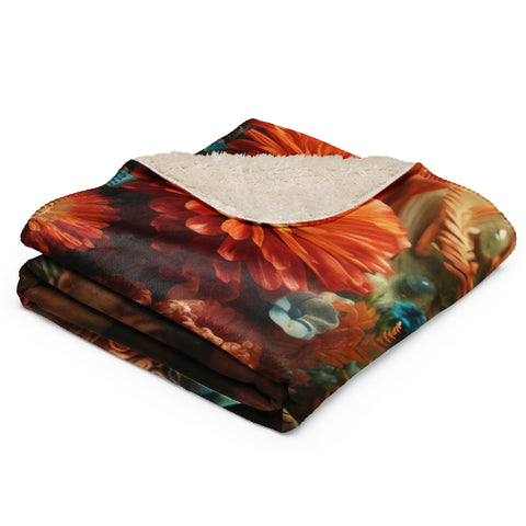 Seahorse Spirit Animal Sherpa blanket