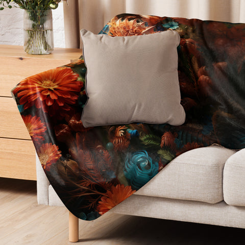 Seahorse Spirit Animal Sherpa blanket