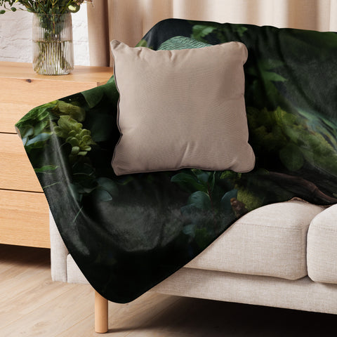 Snake Spirit Animal Sherpa Blanket