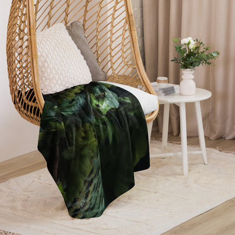 Snake Spirit Animal Sherpa Blanket