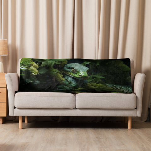 Snake Spirit Animal Sherpa Blanket