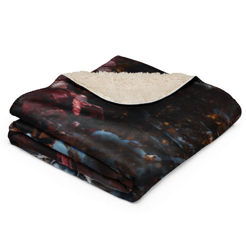 Snow Leopard Spirit Animal Sherpa Blanket