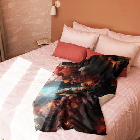 Squirrel Spirit Animal Sherpa Blanket