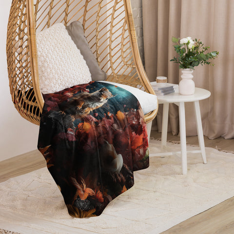 Squirrel Spirit Animal Sherpa Blanket