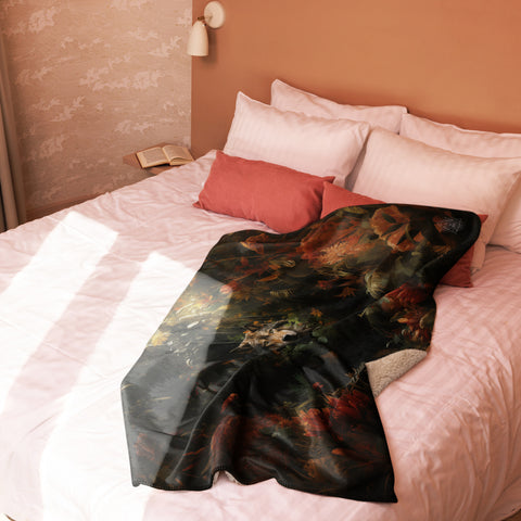 Wolf Spirit Animal Sherpa Blanket