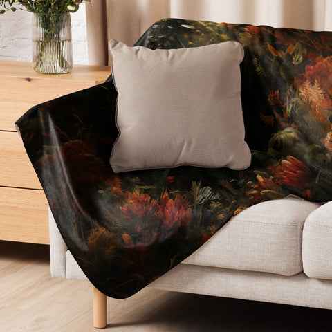 Wolf Spirit Animal Sherpa Blanket