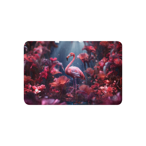 Flamingo Spirit Animal Sherpa Blanket