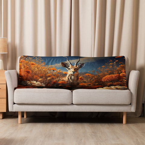Gazelle Spirit Animal Sherpa Blanket