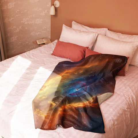 Bubble Nebula Dreams Fluffy Blanket