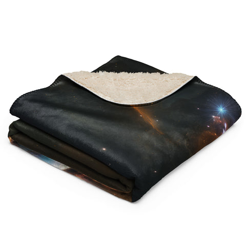 Butterfly Nebula Dreams Fluffy Blanket