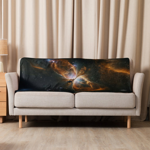 Butterfly Nebula Dreams Fluffy Blanket