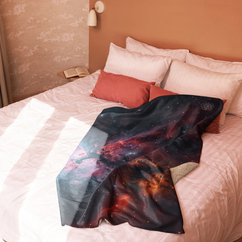 Carina Nebula Dreams Fluffy Blanket