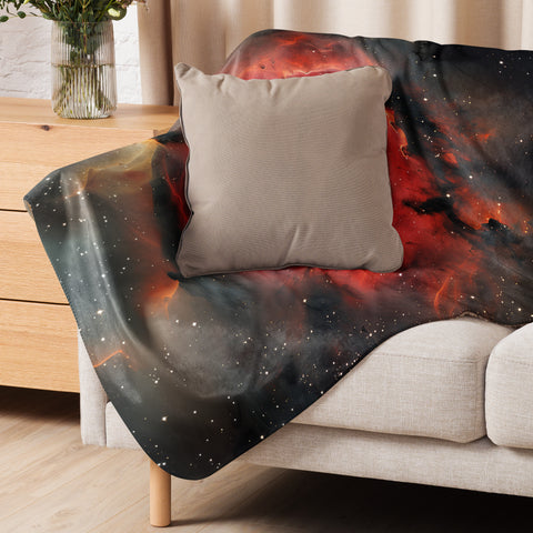 Cocoon Nebula Dreams Fluffy Blanket